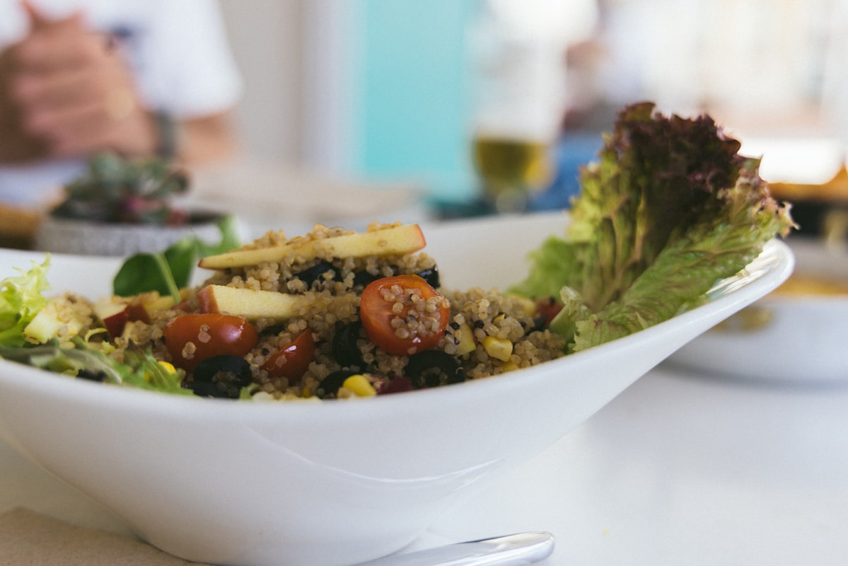 Buckwheat pasta primavera